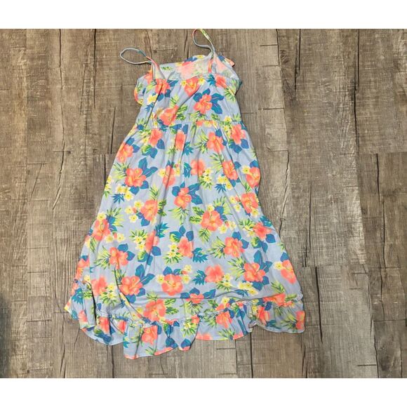The Children’s Place Girls Floral Maxi Dress XL 14 Blue Summer Sundress - Picture 3 of 3
